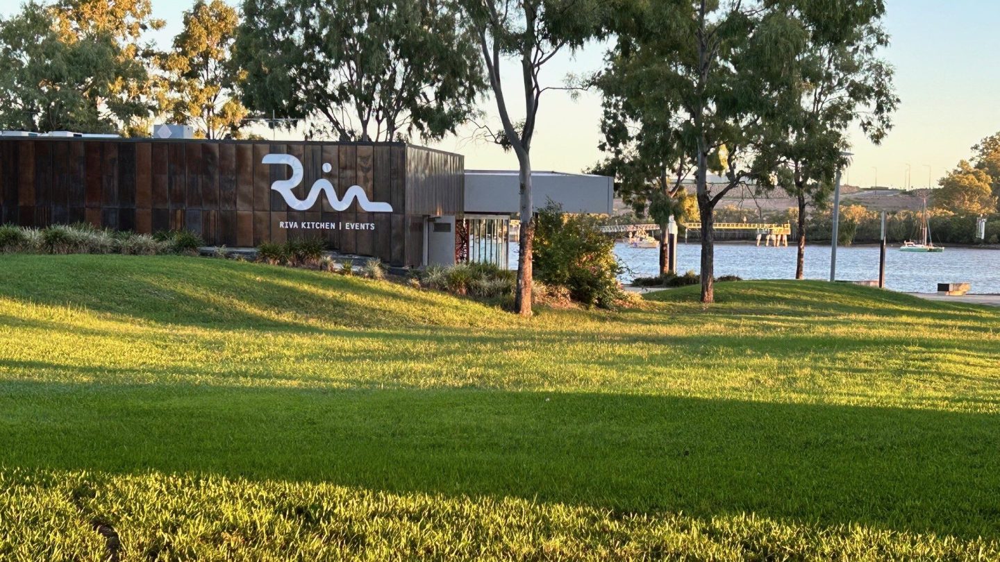 Exterior view of Riva at the riverside.