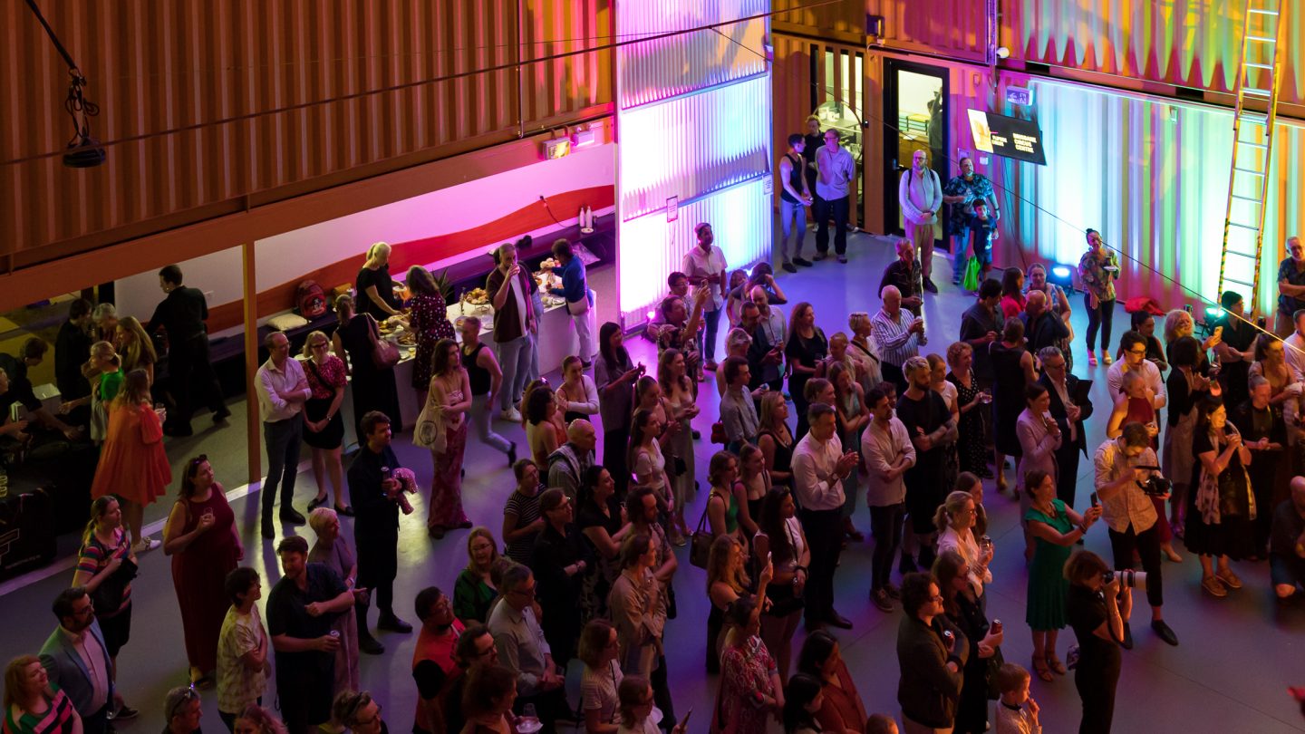 A crowd enjoying an event at Flipside Circus.
