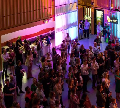 A crowd enjoying an event at Flipside Circus.